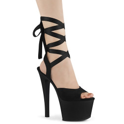 Pleaser SKY-334 Black Vegan Suede Sale Women