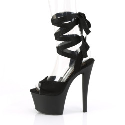 Pleaser SKY-334 Black Vegan Suede Sale Women