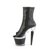 Pleaser SPECTATOR-1012 Black Vegan Leather Transparent