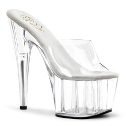 Pleaser ADORE-701 Transparent High Heeled Mules Women