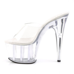 Pleaser ADORE-701 Transparent High Heeled Mules Women