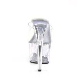 Pleaser ADORE-701 Transparent High Heeled Mules Women
