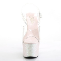 Pleaser ADORE-708HMG Opal Glitter Platform High Heels