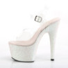 Pleaser ADORE-708HMG Opal Glitter Platform High Heels