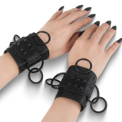 Demonia DA-402 Black Vegan Leather Accessories Women