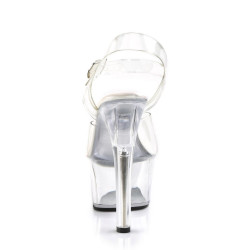 Pleaser ASPIRE-608 Clear Platform High Heels Shoes Women