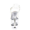 Pleaser ASPIRE-608 Clear Platform High Heels Shoes Women