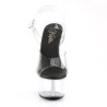 Pleaser ASPIRE-608 Black Clear Platform High Heel Shoes