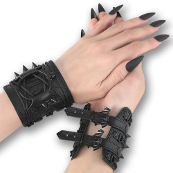 Demonia DA-406 Black Vegan Leather Accessories Women