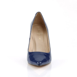Pleaser CLASSIQUE-20 Blue Pointed-Toe Stiletto Pumps