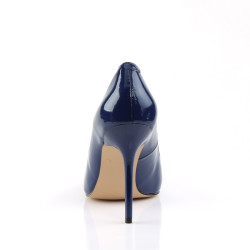 Pleaser CLASSIQUE-20 Blue Pointed-Toe Stiletto Pumps