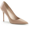 Pleaser CLASSIQUE-20 Nude Pointed-Toe Stiletto Pumps
