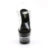 Pleaser ADORE-708LN Clear Stripe Platform High Heels