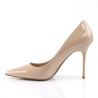 Pleaser CLASSIQUE-20 Nude Pointed-Toe Stiletto Pumps