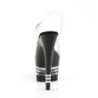 Pleaser ADORE-708LN Clear Stripe Platform High Heels