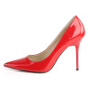 Pleaser CLASSIQUE-20 Red Pointed-Toe Stiletto Pumps