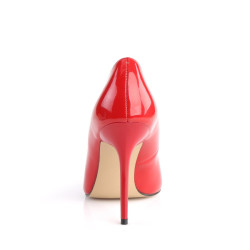 Pleaser CLASSIQUE-20 Red Pointed-Toe Stiletto Pumps