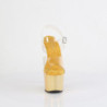 Pleaser ADORE-708LQ Transparent Liquid Gold Hologram