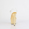 Pleaser CLASSIQUE-20 Silver Pointed-Toe Stiletto Pumps