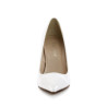 Pleaser CLASSIQUE-20 White Pointed-Toe Stiletto Pumps