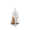 Pleaser CLASSIQUE-20 White Pointed-Toe Stiletto Pumps