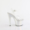 Pleaser ADORE-708LQ Silver Hologram Platform High Heels