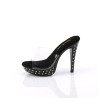Fabulicious COCKTAIL-501SDT Transparent Black Mules