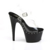 Pleaser ADORE-708LS Black Platform High Heeled Sandals