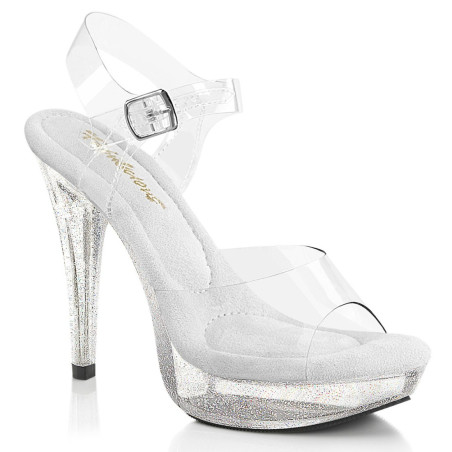Fabulicious COCKTAIL-508MG Clear High Heels Sandals