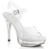 Fabulicious COCKTAIL-508MG Clear High Heels Sandals