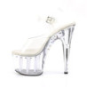 Pleaser ADORE-708LS Clear Platform High Heeled Sandals