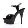 Pleaser DELIGHT-609 Black Patent Platform High Heels