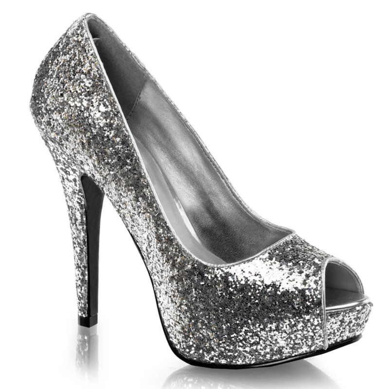 Fabulicious TWINKLE-18G Silver Glitter Sale Women