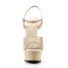 Pleaser DELIGHT-609 Cream Platform High Heels Shoes