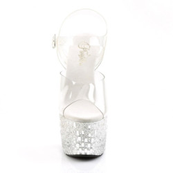 Pleaser ADORE-708MR-5 Strass Platform High Heel Sandal