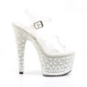 Pleaser DELIGHT-609 Red Platform High Heels Shoes Women