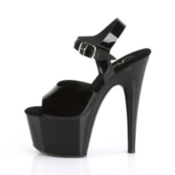 Pleaser ADORE-708N Black Jelly Like High Heeled Sandals