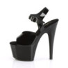 Pleaser ADORE-708N Black Jelly Like High Heeled Sandals
