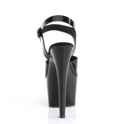 Pleaser ADORE-708N Black Jelly Like High Heeled Sandals