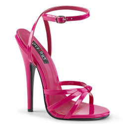 Devious DOMINA-108 Pink Stiletto Heeled Strappy Sandal