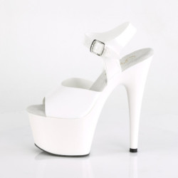 Pleaser ADORE-708N White Jelly Like High Heeled Sandals
