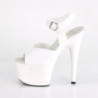 Pleaser ADORE-708N White Jelly Like High Heeled Sandals