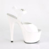 Pleaser ADORE-708N White Jelly Like High Heeled Sandals