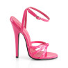 Devious DOMINA-108 Pink Stiletto Heeled Strappy Sandal