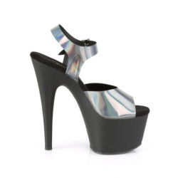 Pleaser ADORE-708N-DT Pewter Hologram Black Sale Women