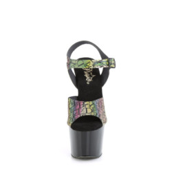 Pleaser ADORE-708N-LTP Green VeganrpBlack Sale Women
