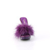 Fabulicious ELEGANT-401F Purple Feathers Vegan Leather