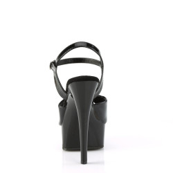 Pleaser EXCITE-609 Black High Heeled Platform Sandals