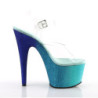 Pleaser ADORE-708OMBRE Transparent Baby Blue Blue Ombre