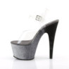 Pleaser ADORE-708OMBRE Silver Platform High Heels Women